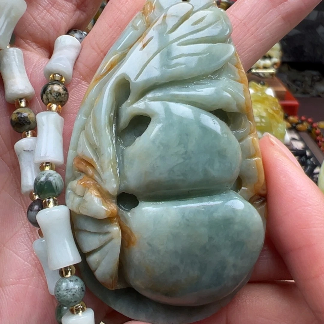 岫玉未镶嵌挂件挂件