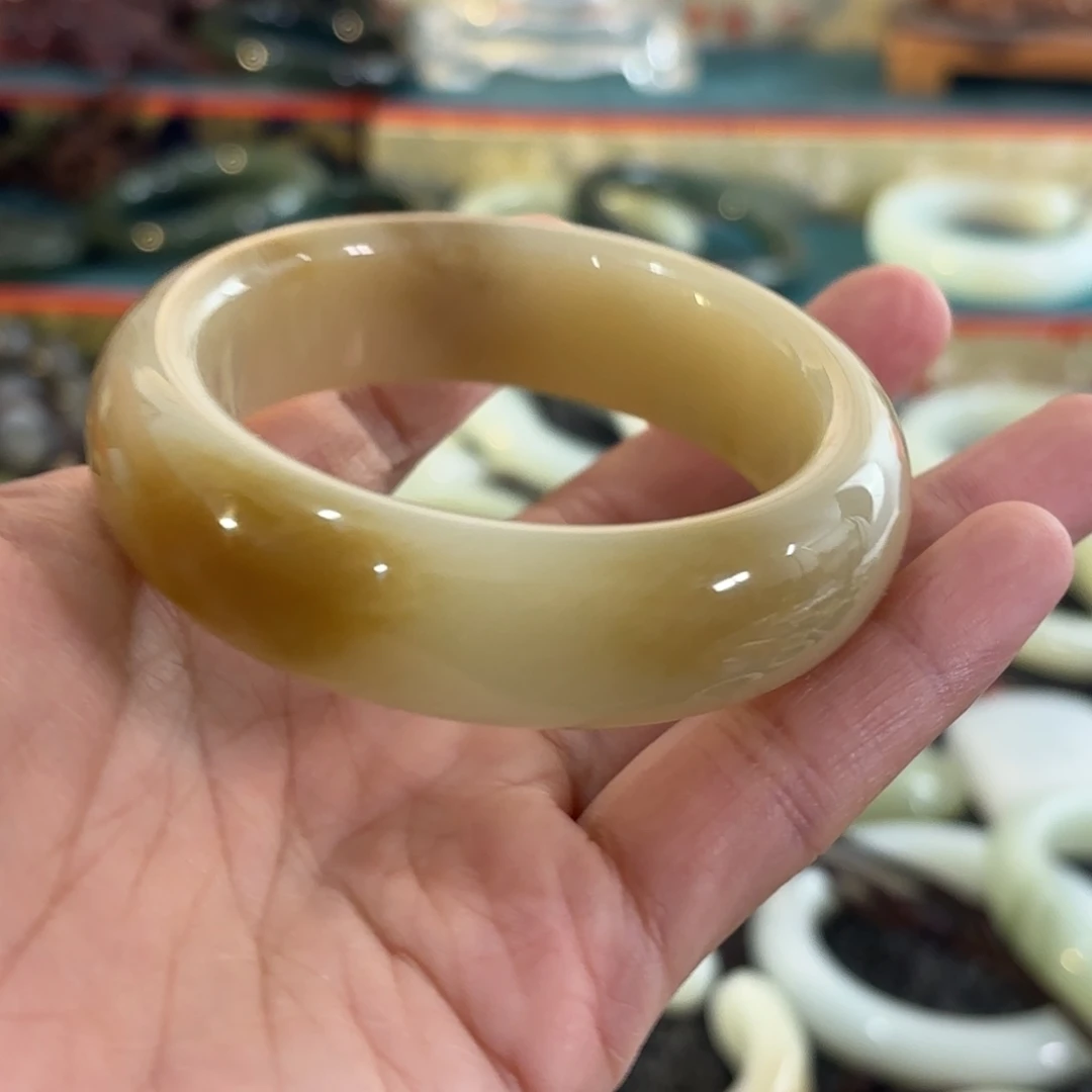 和田玉（糖玉）未镶嵌手链54