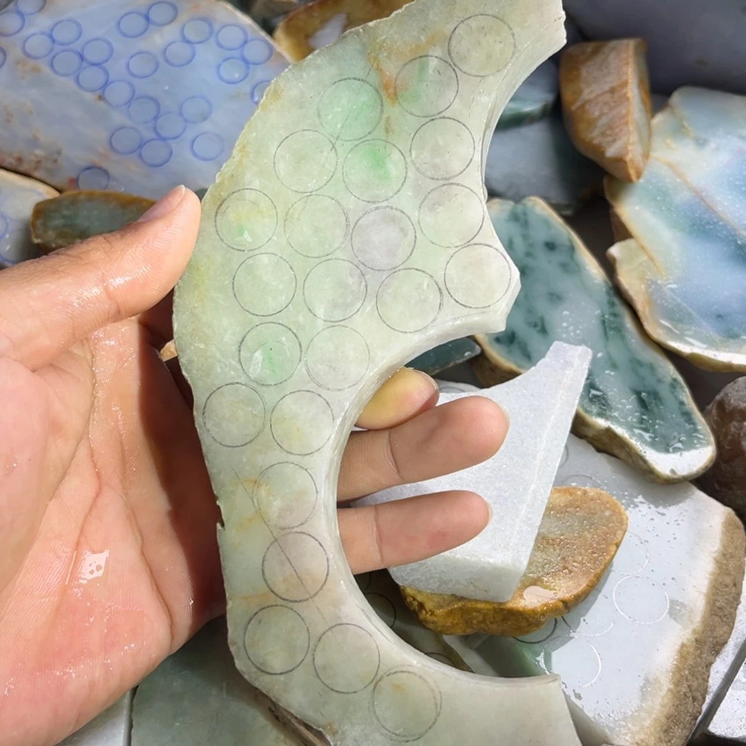 翡翠散珠纯天然缅甸翡翠A货