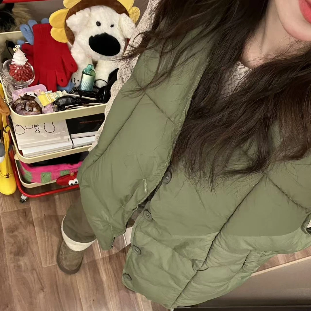 MIN SAN JIN宽松复古户外山系耐磨防泼水加厚保暖马甲MD-7001CS