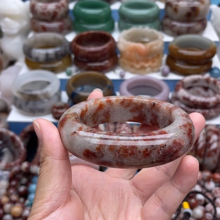 夢***影石英质玉（佘太翠）未镶嵌手镯