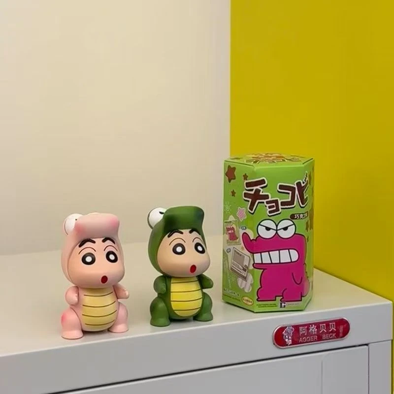 动漫鳄鱼蜡笔小新可爱野原鳄鱼造型公仔桌面装饰卡通摆件手办礼物