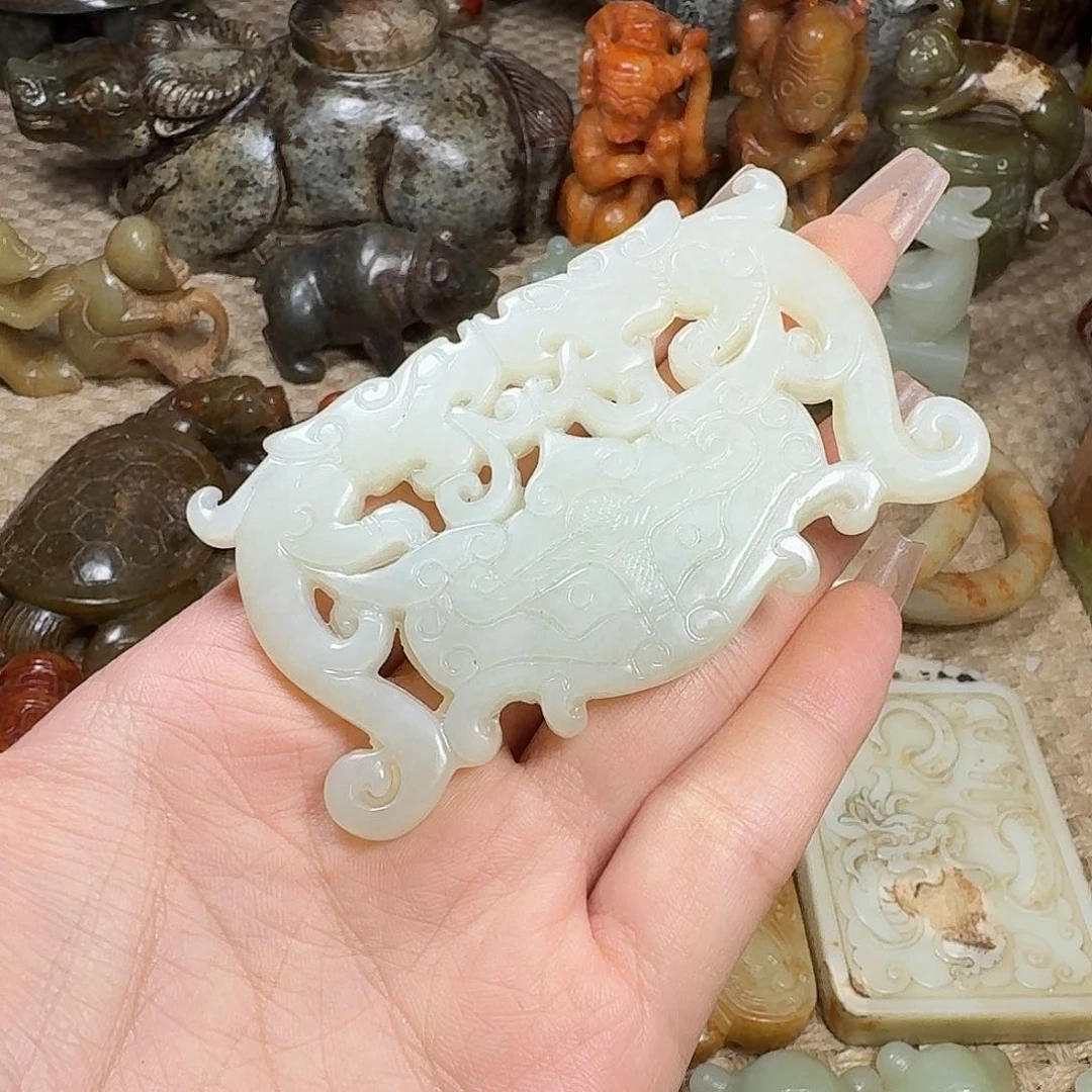 白玉菩提吊坠挂件