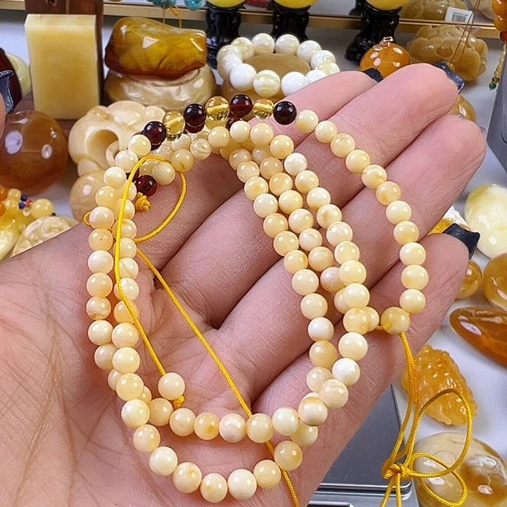 蜜蜡颈饰未镶嵌蜜蜡