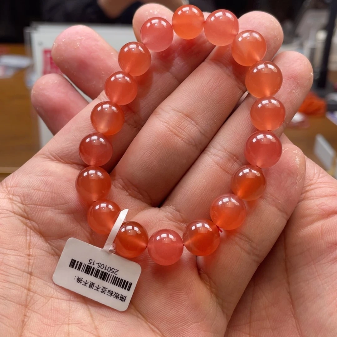 南红玛瑙单圈未镶嵌11mm➕水粉