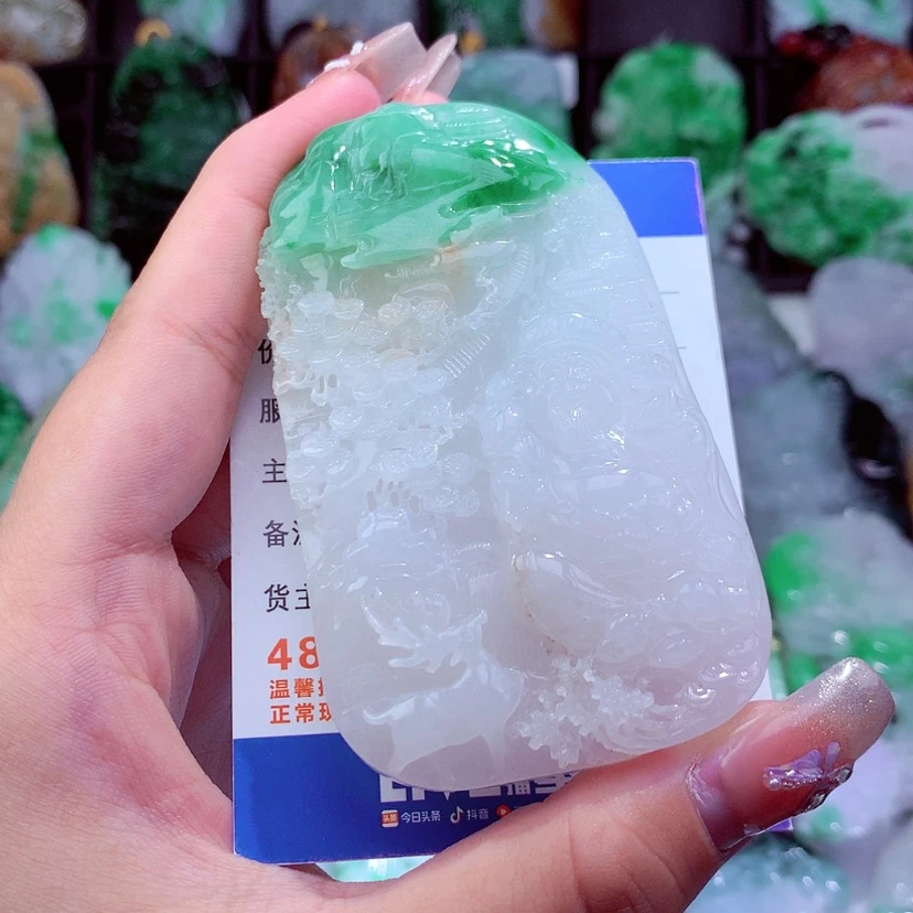 【闪购商品】翡翠颈饰未镶嵌信*挂件