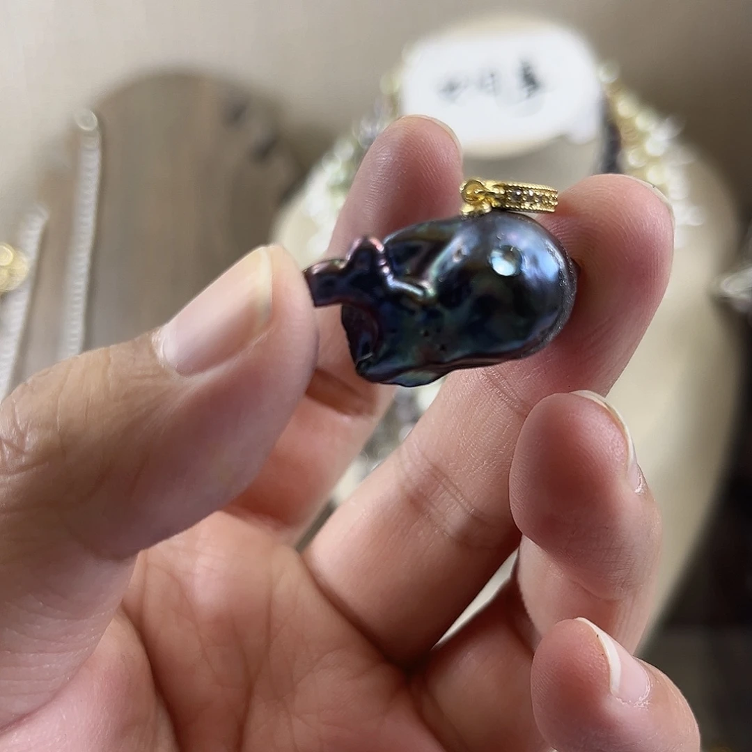 淡水珍珠吊坠(不含链)未镶嵌【纯恬】