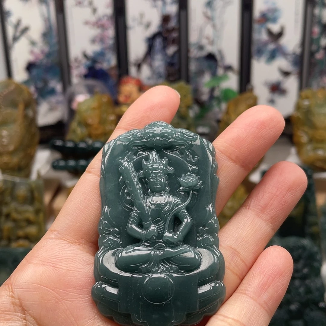 翡翠未镶嵌颈饰天然翡翠a货虚空