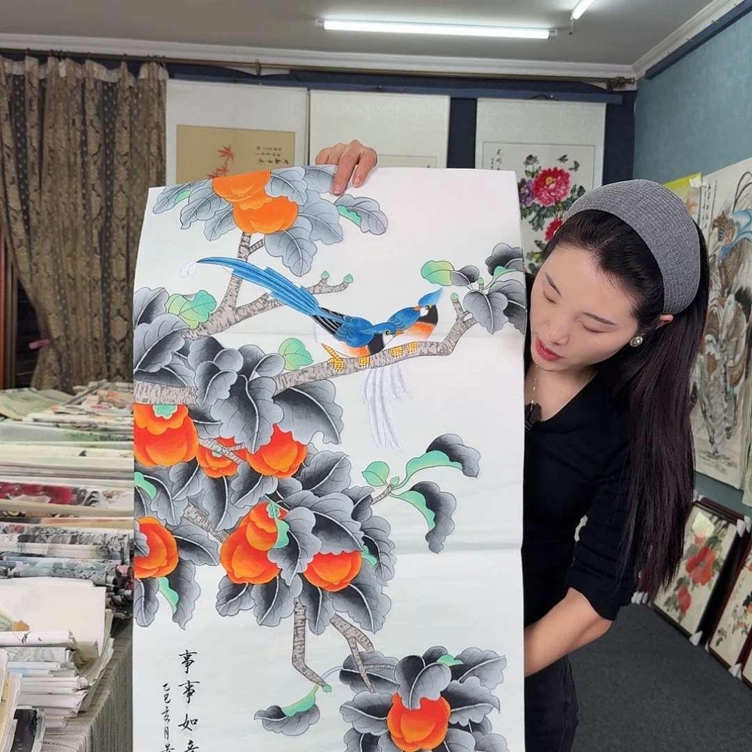 纯手绘国画作品好