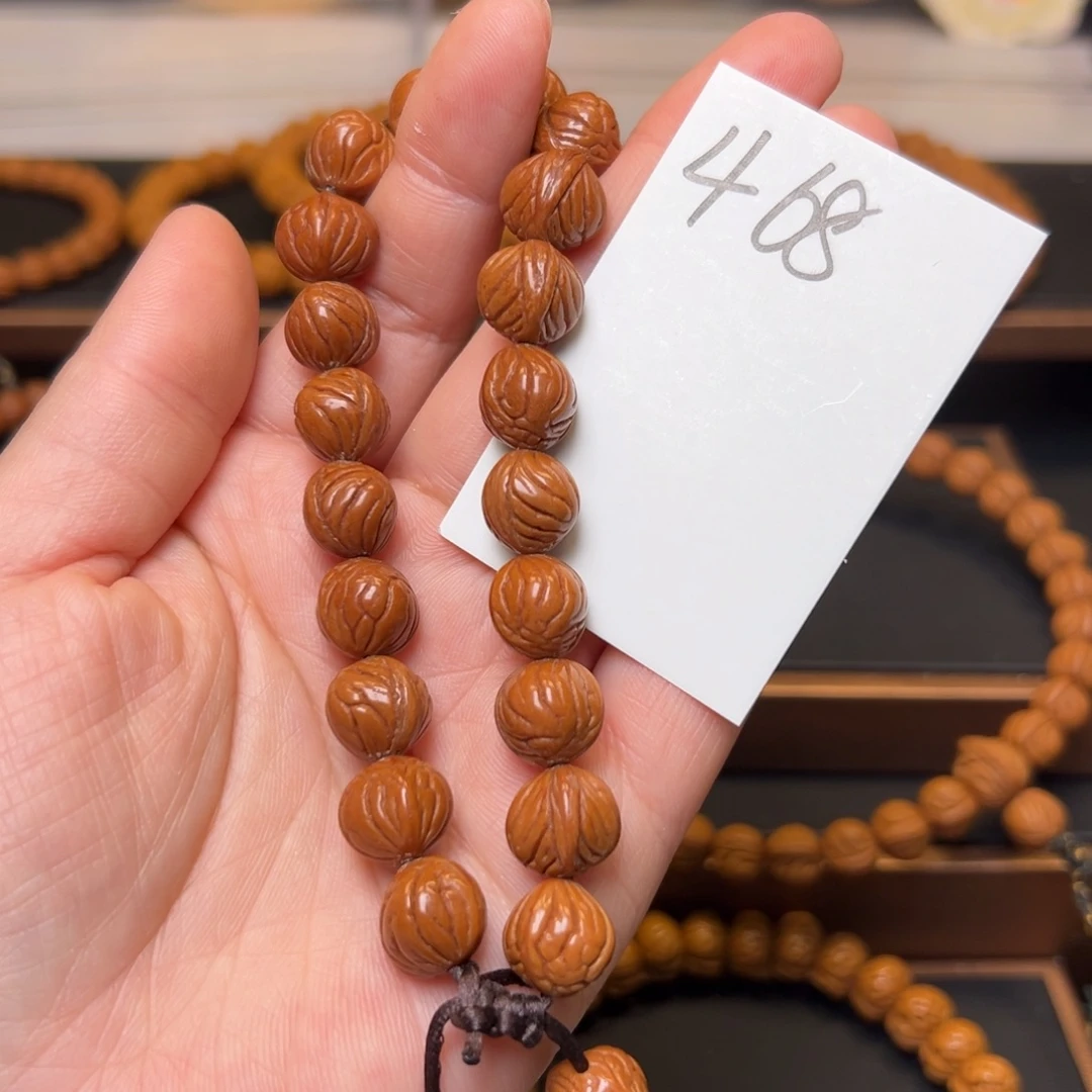 文玩核桃把件秦岭龙纹桃核11小奶豆手串