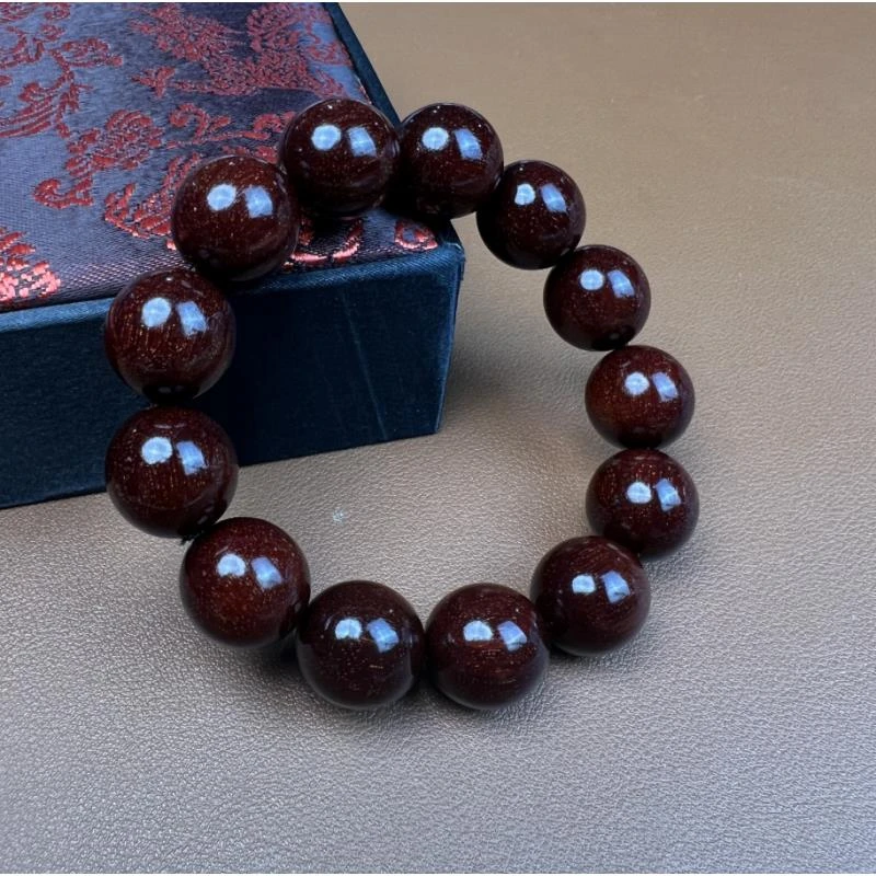 小叶紫檀真金星鸡血红18mm-LQ754