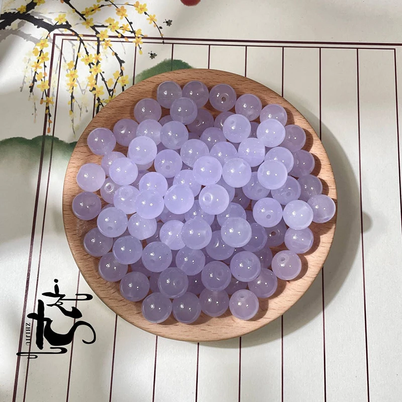 8mm紫罗兰玛瑙散珠