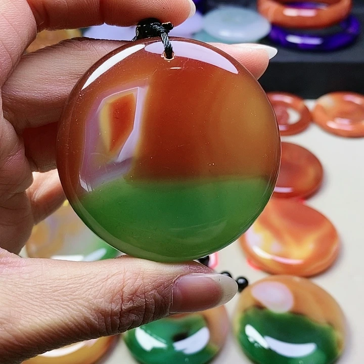 玛瑙/玉髓吊坠(不含链)未镶嵌晶**品