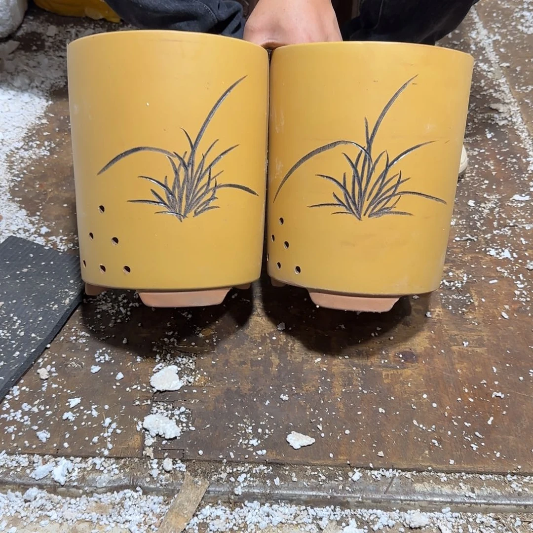 紫砂花盆口径14.18口径