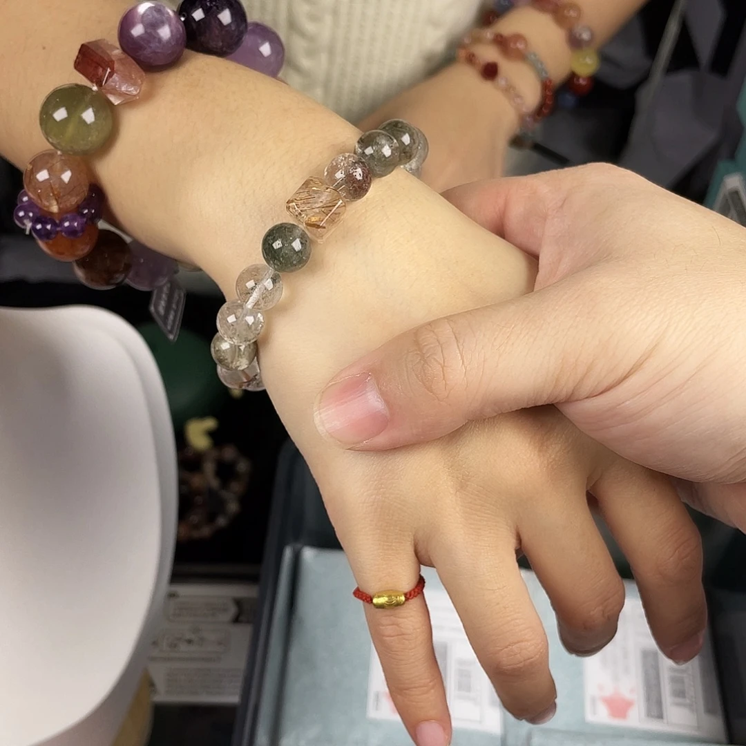 手串银S925镀金镶嵌水晶