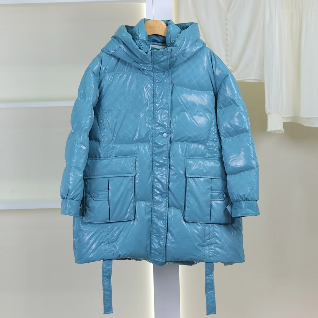 麦迪尚品【菀C】5101091 时尚连帽保暖羽绒服冬季女装品牌折扣