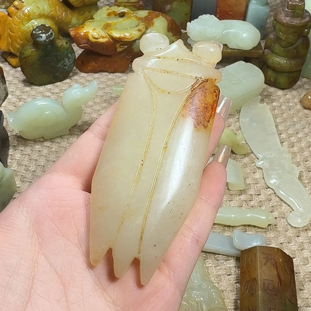 白玉菩提吊坠挂件