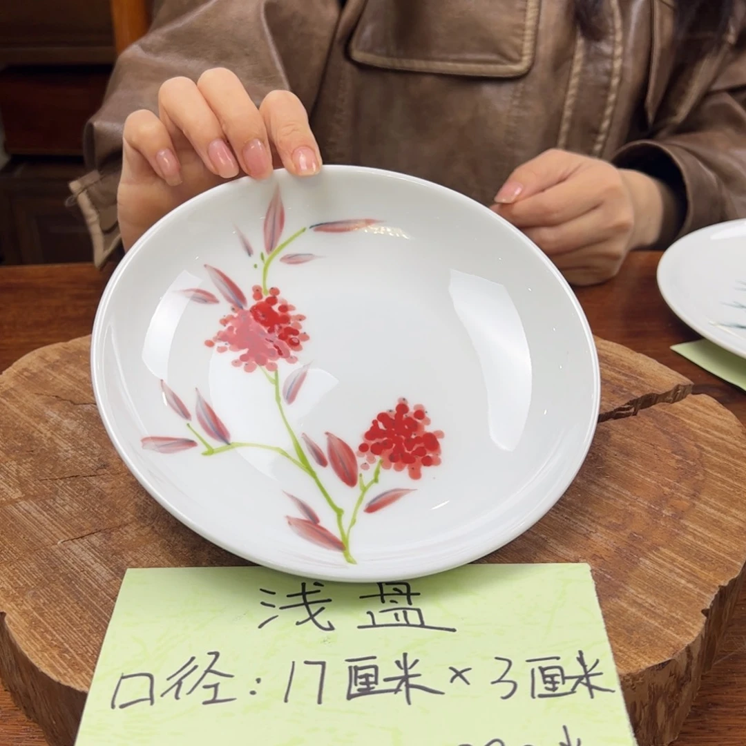 瓷片景德镇陶瓷手工手绘制作