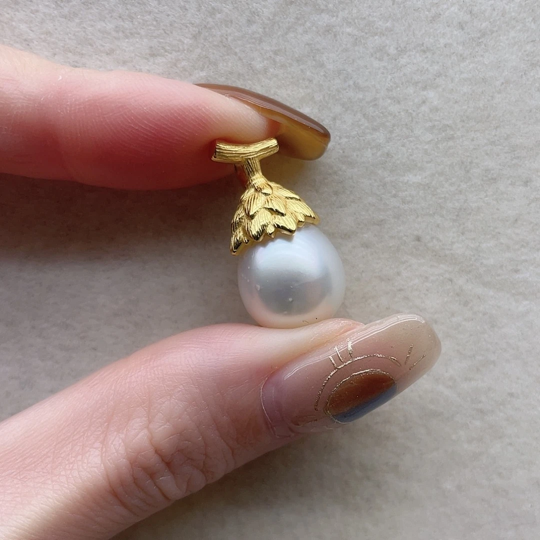 吊坠78海水珍珠银S925镶嵌