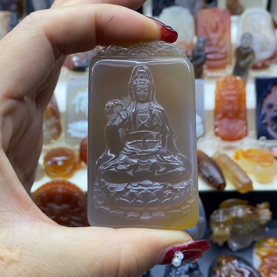未镶嵌吊坠(赠链)玛瑙/玉髓用****4吊坠