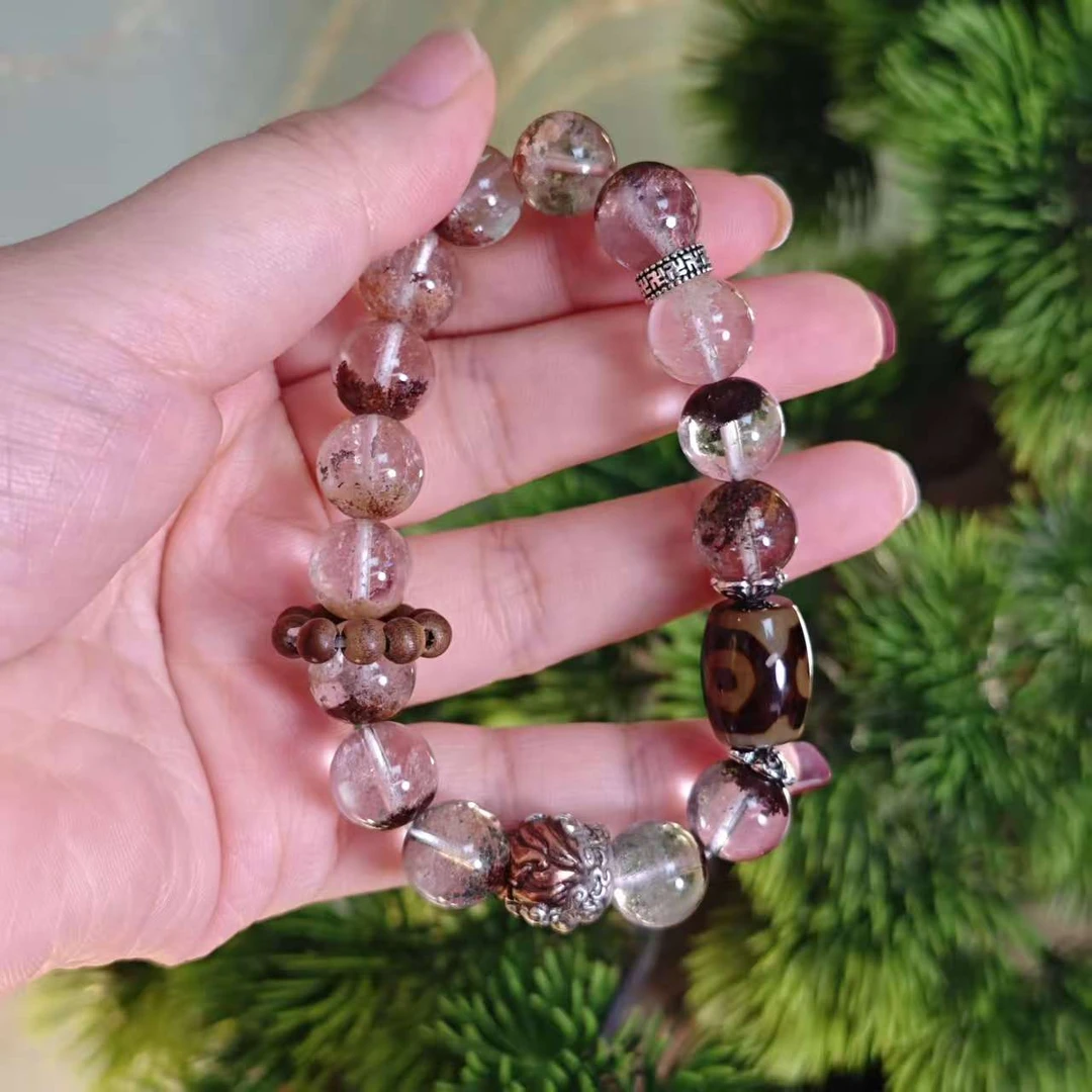 【德巧家】四季幽灵水晶手串 古朴大方