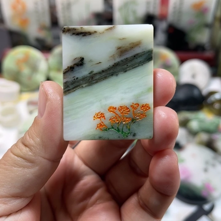 独山玉未镶嵌颈饰