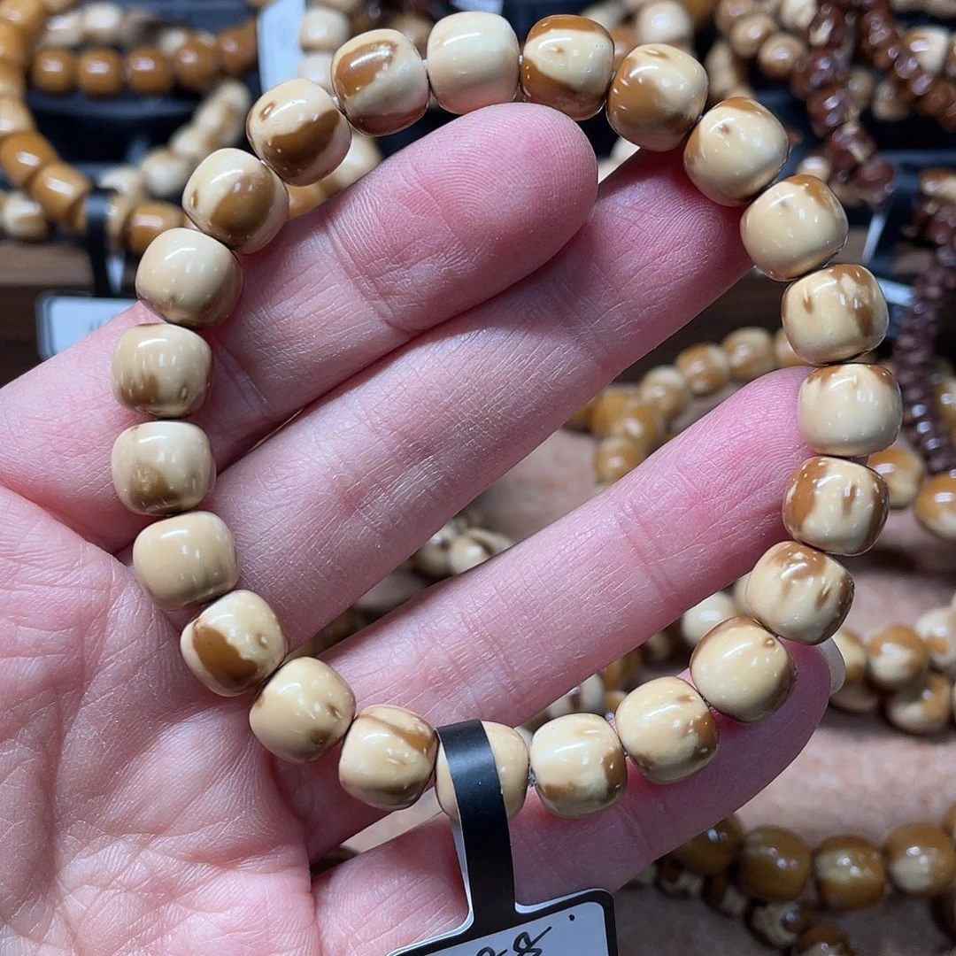 紫金鼠吊坠实心紫金鼠手串10花皮