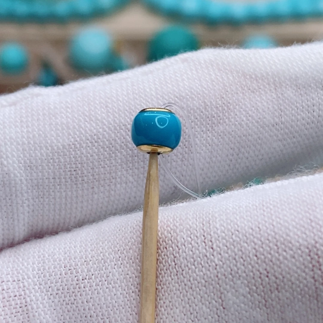 绿松石未镶嵌珠宝奇石5.3mm