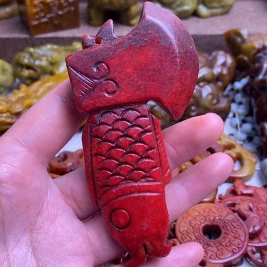 蛇纹石玉未镶嵌颈饰15