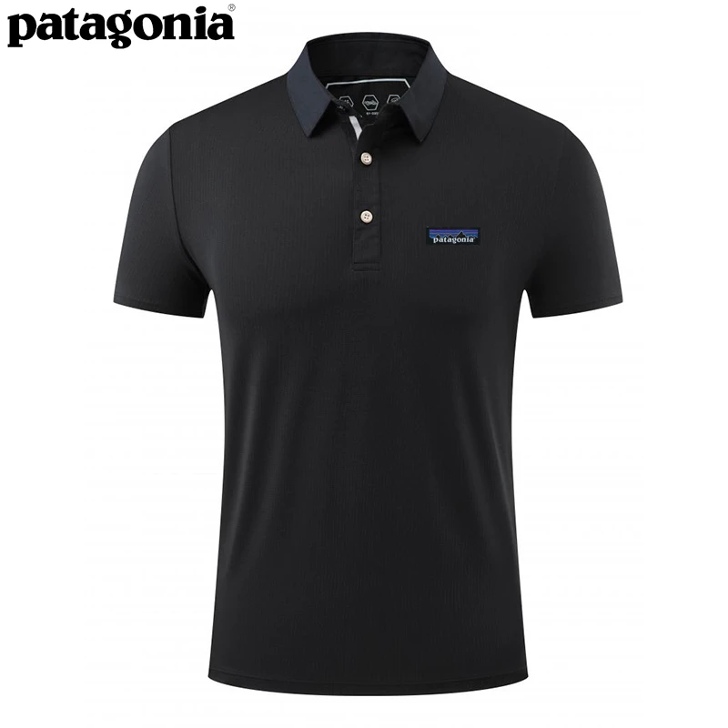 Patagonia/巴塔哥尼亚夏季户外休闲速干T恤男士翻领透气POLO衫男
