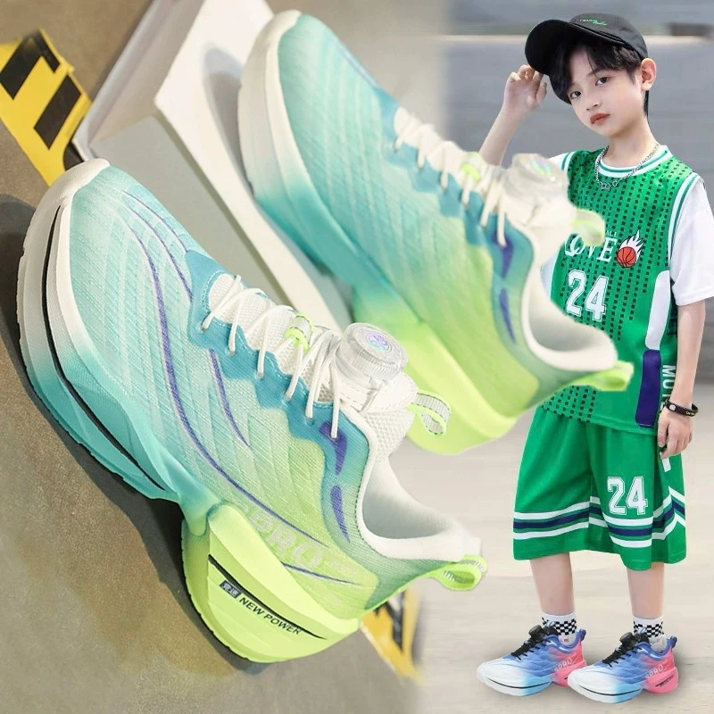 ABCJOREA男童网面透气运动鞋秋季新款学生赤兔8pro超轻跑步鞋男孩