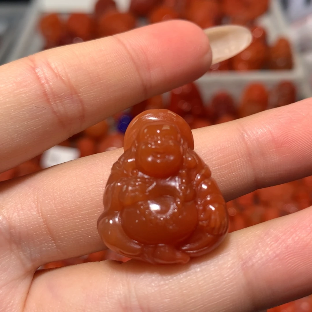 【闪购商品】未镶嵌弥勒佛吊坠南红玛瑙