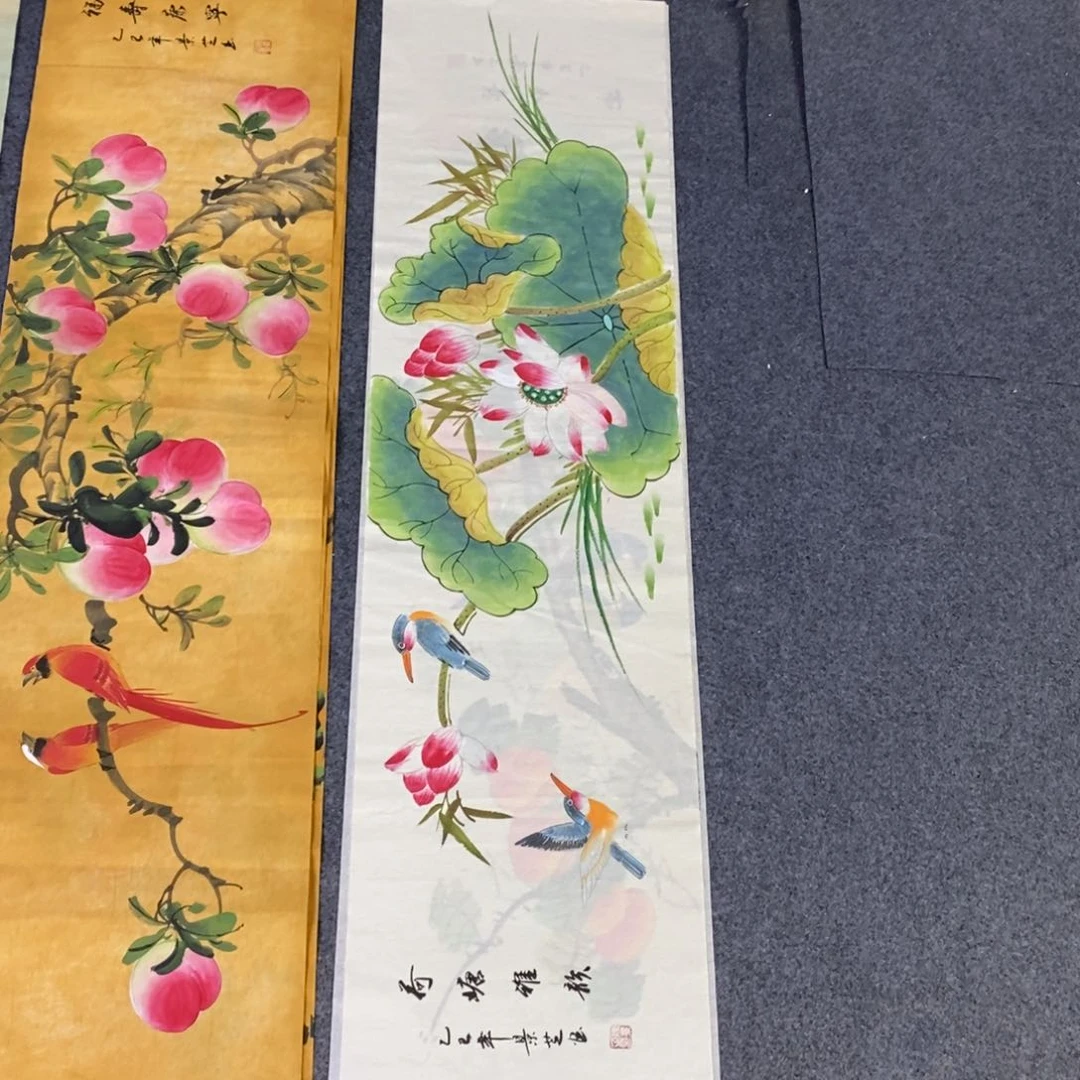 国画尺寸140✖️35四尺对开手绘画