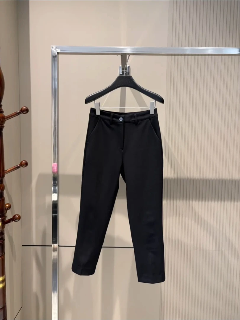 【启恒】后开叉九分裤1981