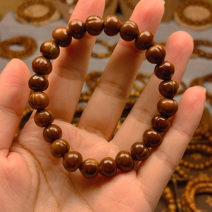 果皮天然库克精挑屁桃8*9单圈手串