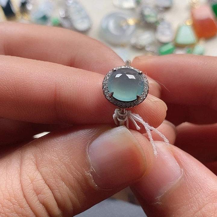 翡翠未镶嵌戒指12