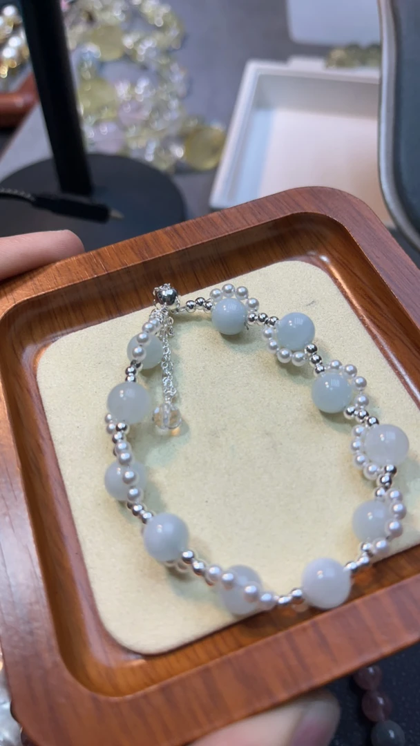 天然A货翡翠手串A289