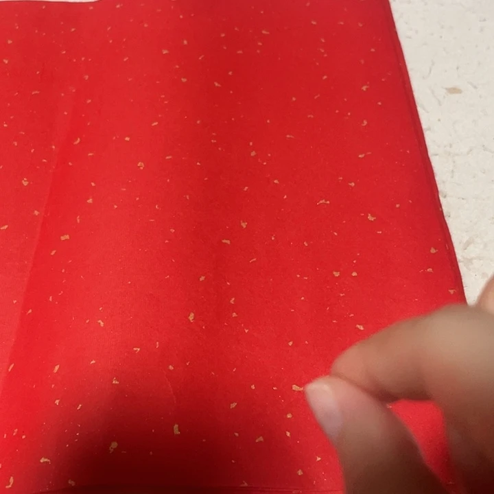 四尺对开大红洒金50