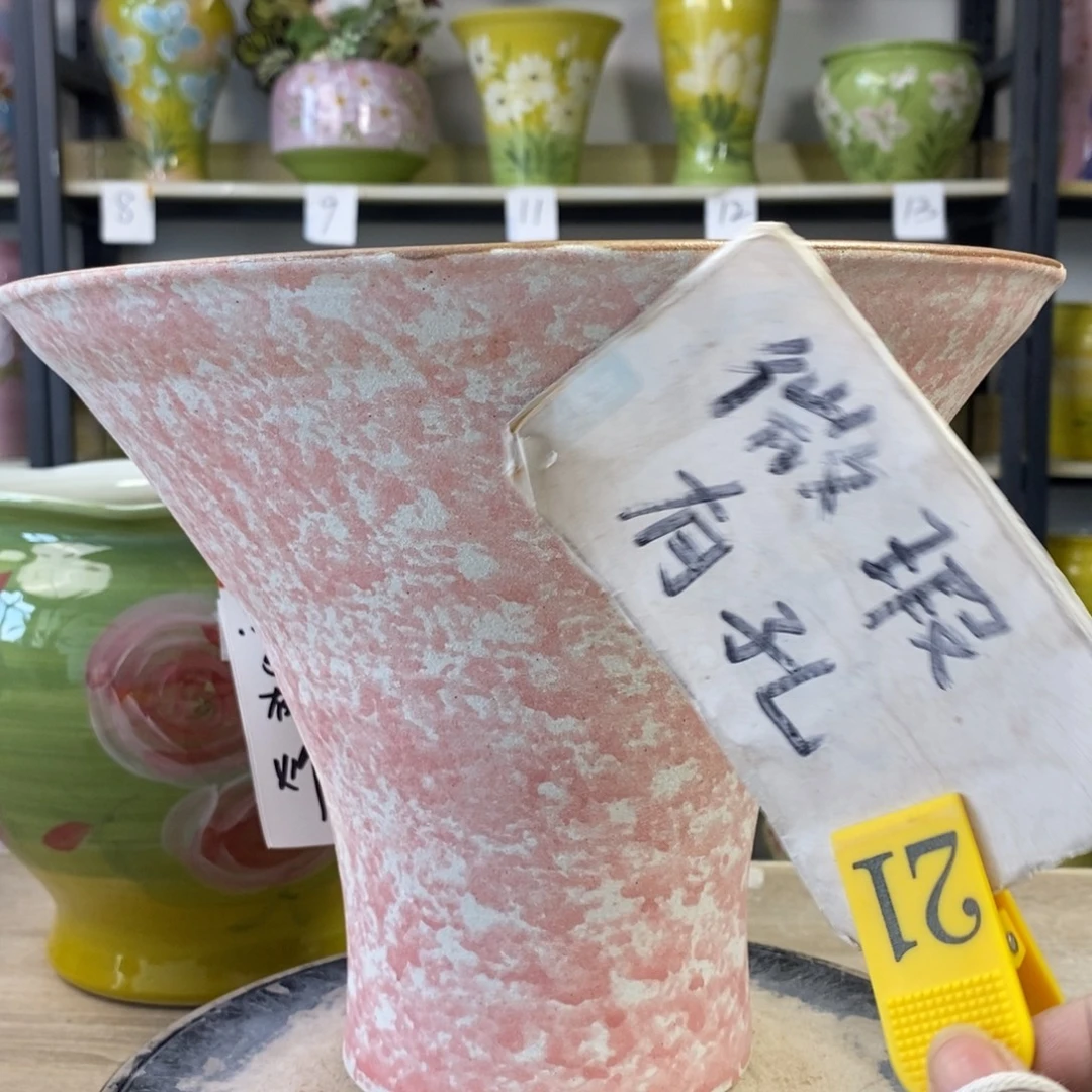 景德镇手工手绘陶瓷花盆