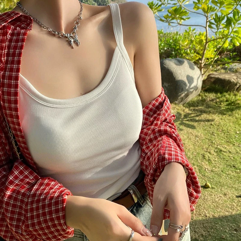 夏季吊带背心网红短款百搭美背性感韩版修身紧身显瘦大码潮流风宽