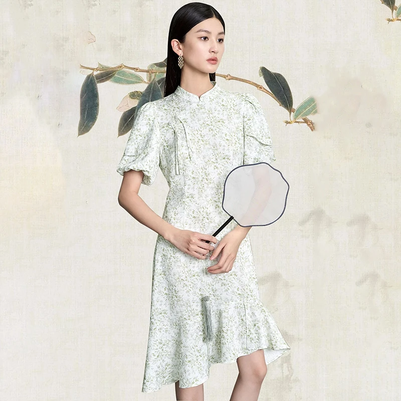 44766【H系列】国风连衣裙423L2169