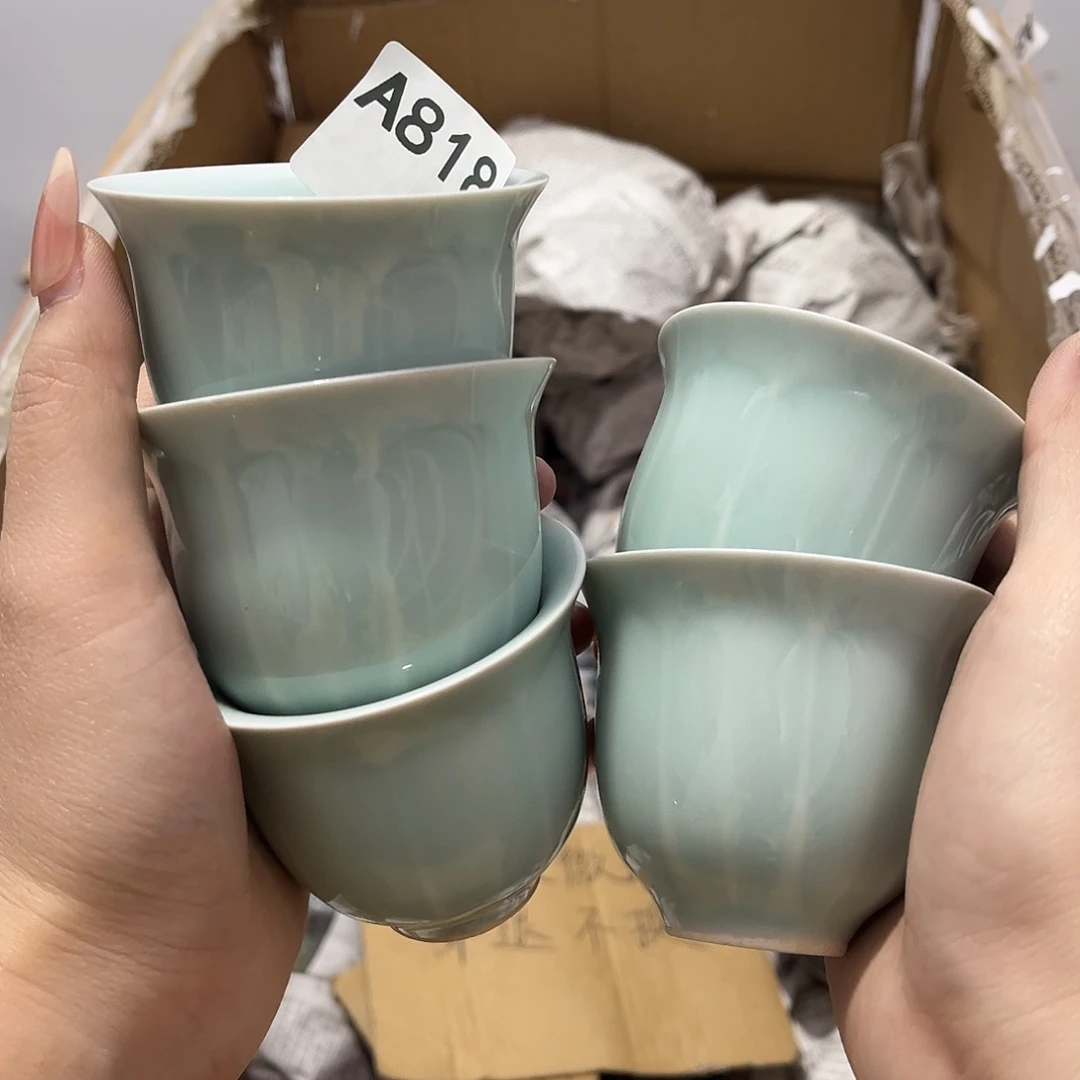 瓷片茶摆件工艺品摆件666