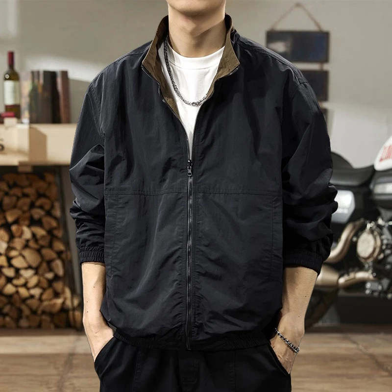 【双面可穿】春秋新款冲锋外套男潮牌痞帅复古美式休闲运动工装夹克