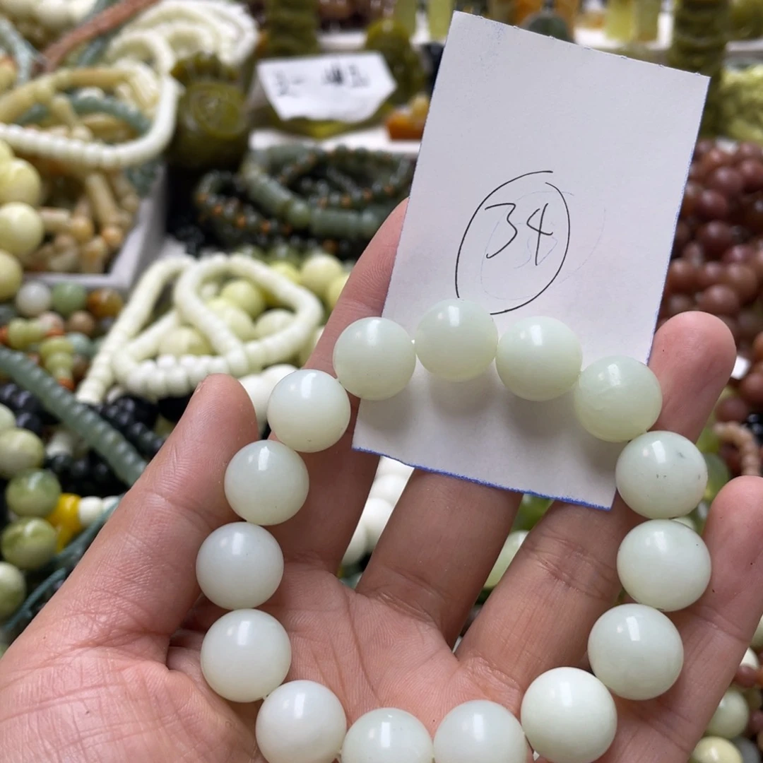 蛇纹石玉手链未镶嵌