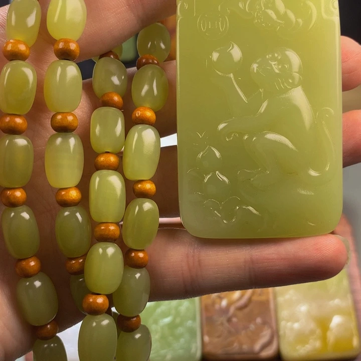 新疆昆仑山料 盆景 守护