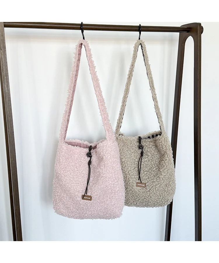 编织搭扣日韩托特包复古风单肩包韩版百搭休闲肩包双面包