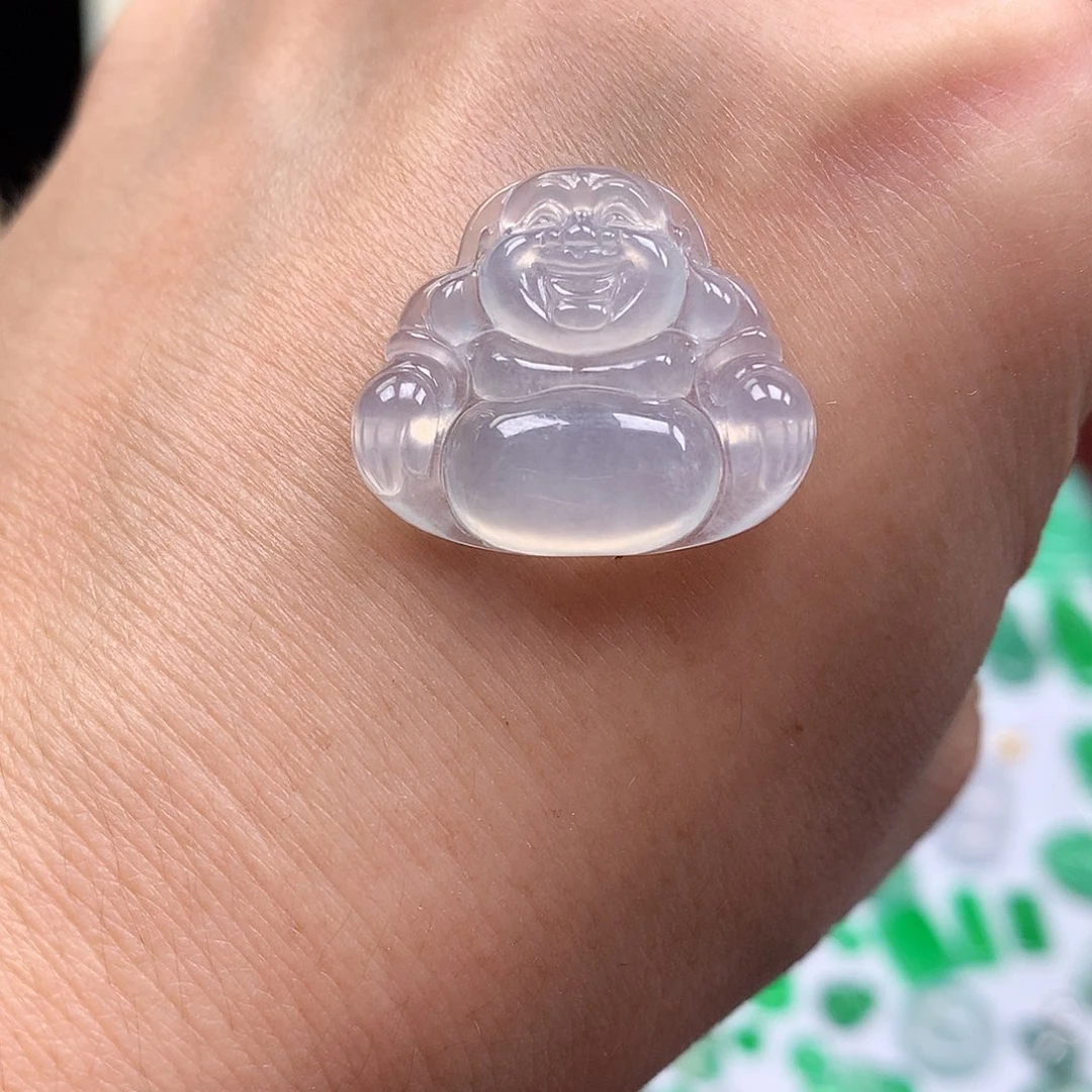 翡翠裸石缅甸天然A货翡翠冰种佛公