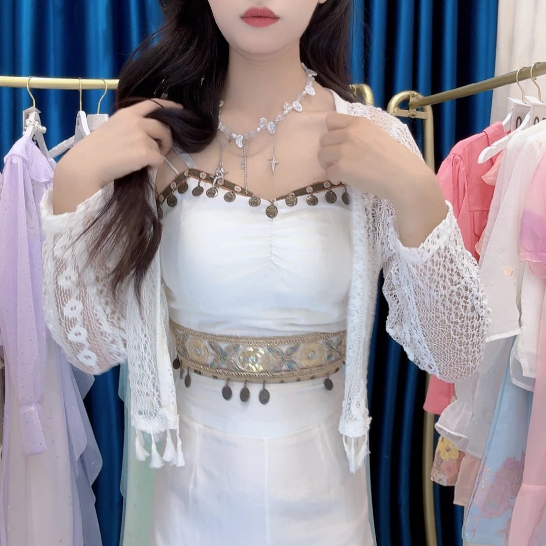 羊羔毛三件套民族风套装裙