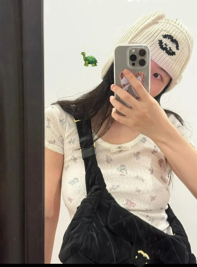 BBCUTE/定制面料 上身绝绝子 印花T恤5026