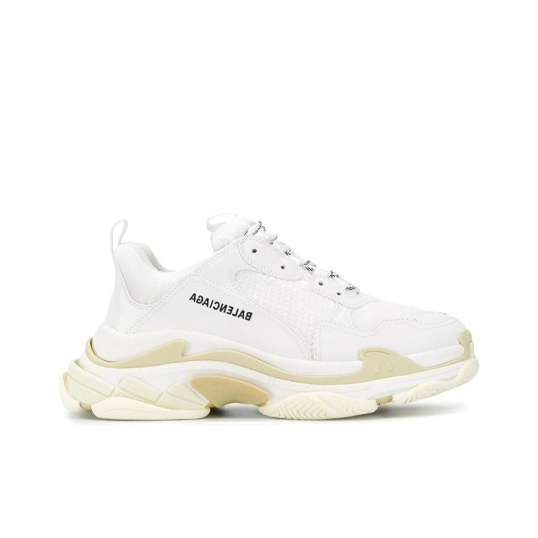 全新未使用 Balenciaga/巴黎世家 Triple S 白色 老爹鞋